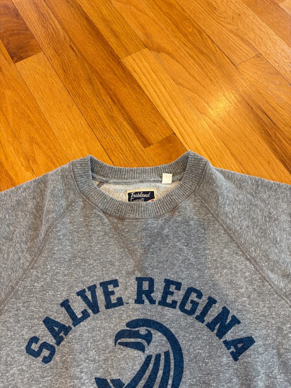 Salve Regina University  Grey Short Sleeve Sweatshirt - size small - Picture 3 of 8